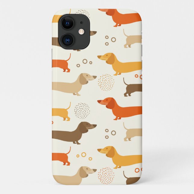 Coques Case-Mate iPhone motif de chien de Dachshund (Dos)