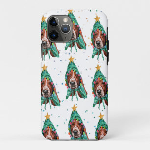 Case-Mate iPhone Case Motif de chien de race Basset Hound étoiles Noël