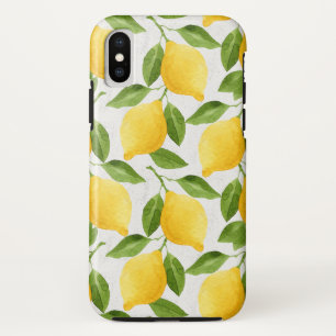 Case-Mate iPhone Case Motif de citrons d'aquarelle