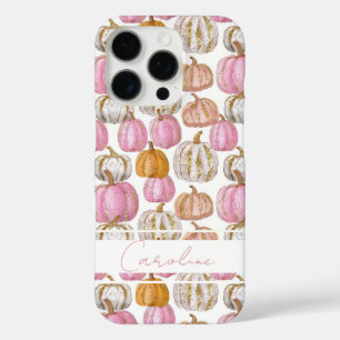 Coque iPhone 16 Pro Motif de citrouille personnalisé