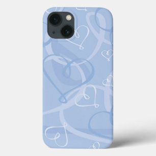 Coque Case-Mate iPhone Motif de coeur bleu
