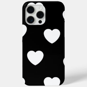 Coque Case-Mate iPhone Motif de coeur noir et blanc