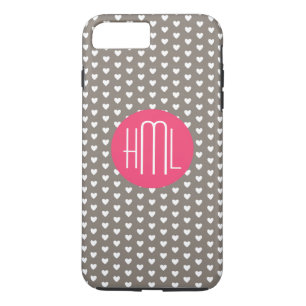 Case-Mate iPhone Case Motif de coeur rouge gris foncé et violet
