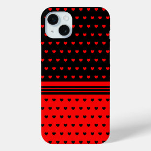 Coque Case-Mate iPhone Motif De Coeurs Noirs Et Rouges