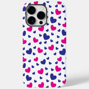 Coque Case-Mate iPhone Motif de coeurs roses bleus pour la Saint-Valentin
