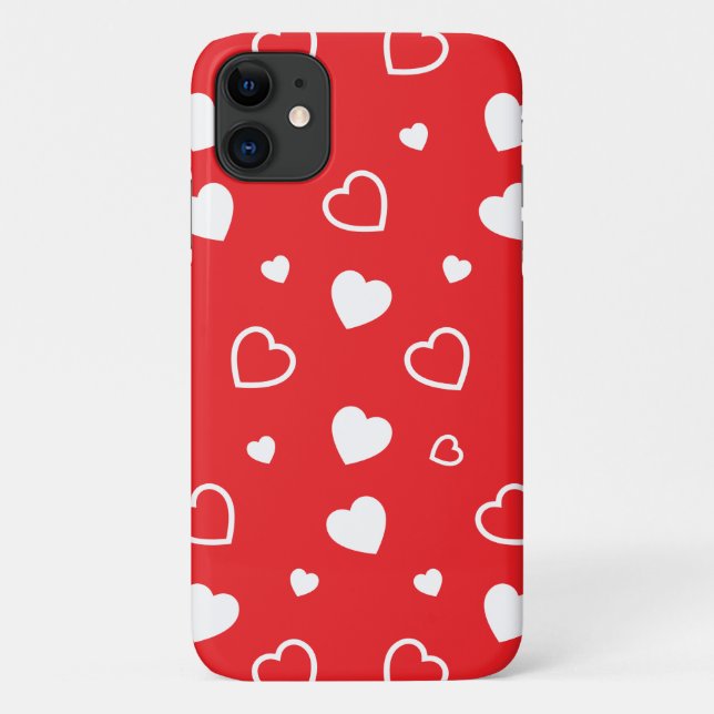 Coques Case-Mate iPhone Motif de cœurs stylisés 4 (Dos)