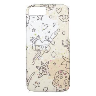 Coque iPhone 7 Motif de concept de tatouage