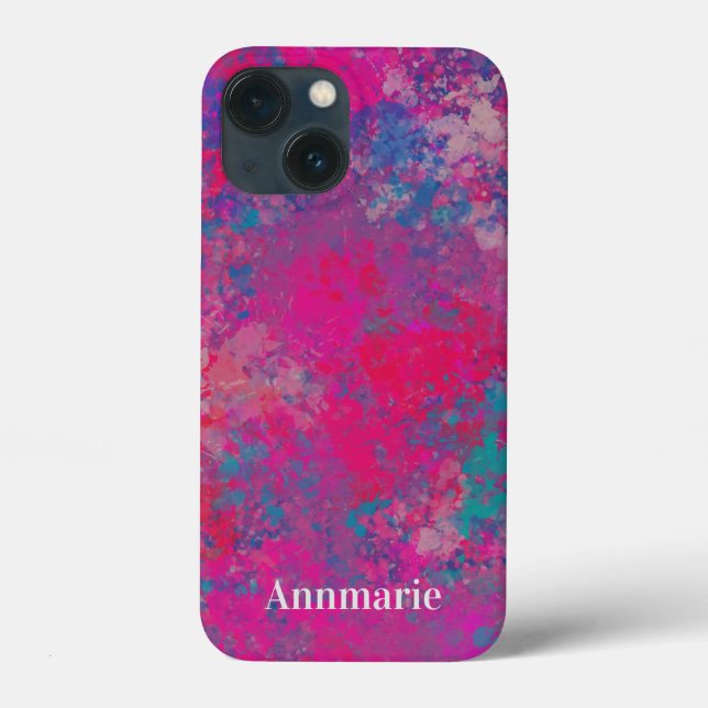 Coques Case-Mate iPhone Motif de conception abstraite couleur en cascade (Verso)