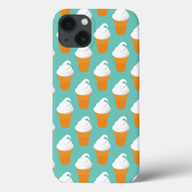 Coques Case-Mate iPhone Motif de cône de glace vanille (Verso)
