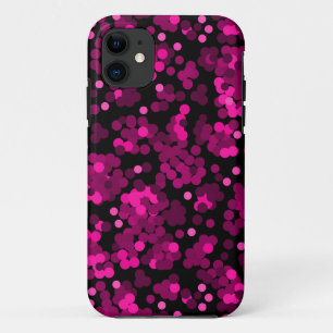 Case-Mate iPhone Case Motif de confetti à pois rose et bordeaux