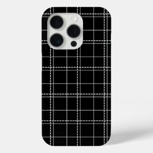 Coque Case-Mate iPhone Motif de contrôle géométrique noir et blanc
