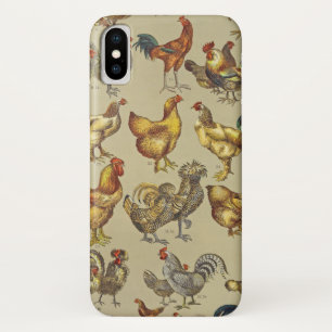 Case-Mate iPhone Case Motif de coq poulet vintage : Art de ferme