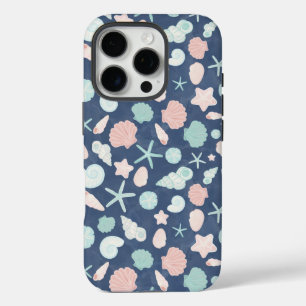 Coque iPhone 16 Pro motif de coquillages