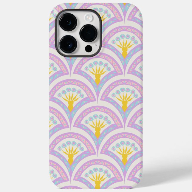 Coques Case-Mate iPhone Motif de coquille de couleur pastel (Verso)