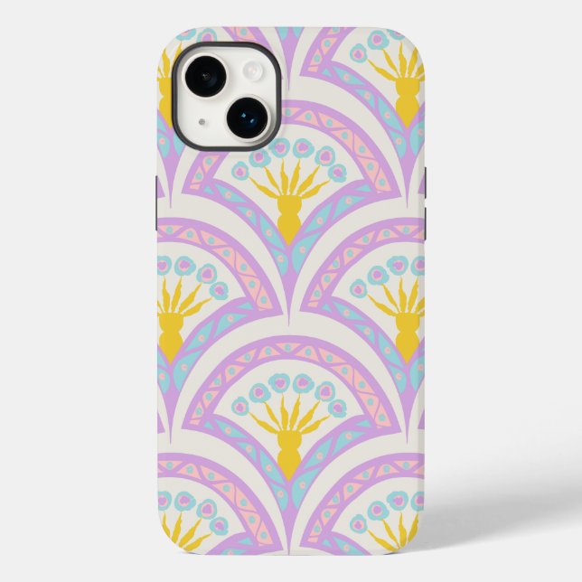 Coques Case-Mate iPhone Motif de coquille de couleur pastel (Verso)