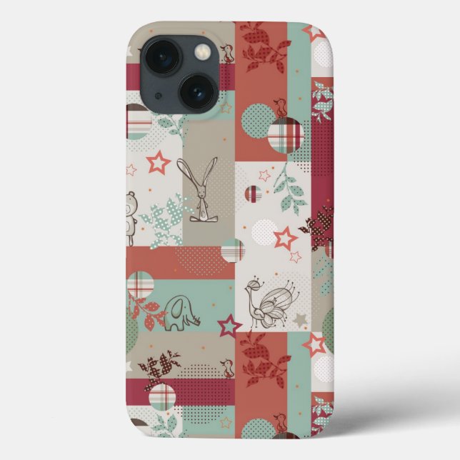 Coques Case-Mate iPhone Motif de courtepointe bébé 2 (Verso)
