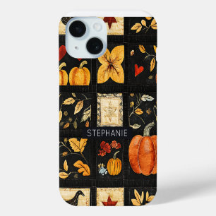 Coque Case-Mate iPhone Motif de courtepointe d'art populaire d'automne   