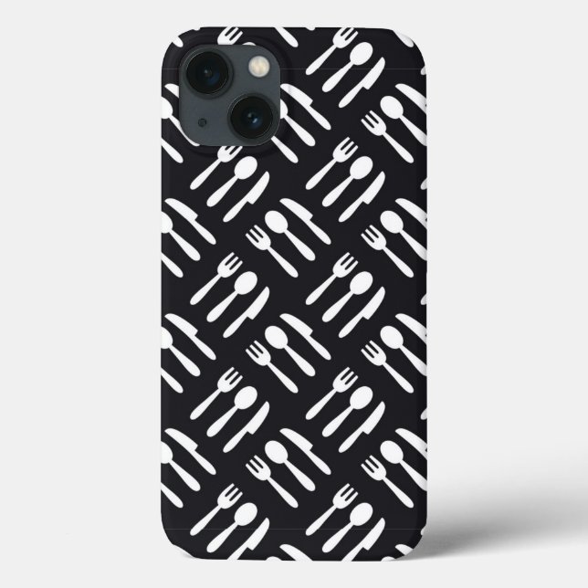 Coques Case-Mate iPhone Motif de couteau à fourche (Verso)
