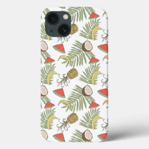 Coque Case-Mate iPhone Motif de croquis de fruits tropicaux
