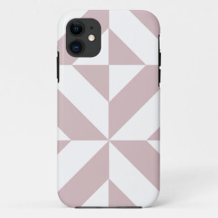 Coques Pour iPhone Motif de cube géométrique Mauve