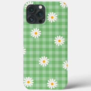 Case-Mate iPhone Case Motif de  de Fleur En vichy à carreaux verts