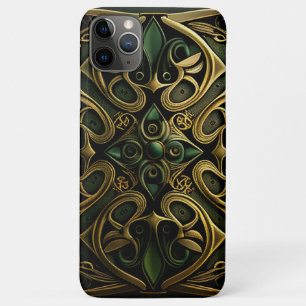 Case-Mate iPhone Case Motif de décoration en bronze vert