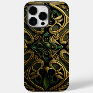 Coque Case-Mate iPhone Motif de décoration en bronze vert