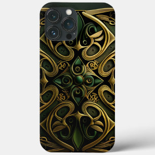 Case-Mate iPhone Case Motif de décoration en bronze vert