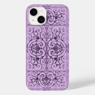 Coque Case-Mate iPhone Motif de défilement Lilac