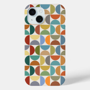Coque Case-Mate iPhone Motif de demi-cercles MCM couleur sur crème