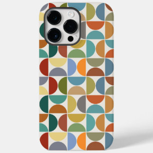 Coque Case-Mate iPhone Motif de demi-cercles MCM couleur sur crème