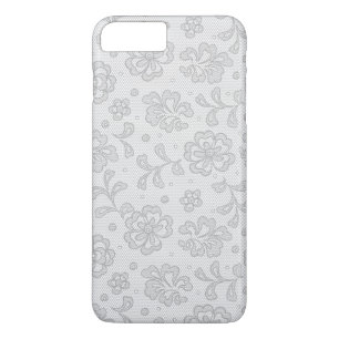 Etui iPhone Case-Mate Motif de dentelle, cru 1 de fleur