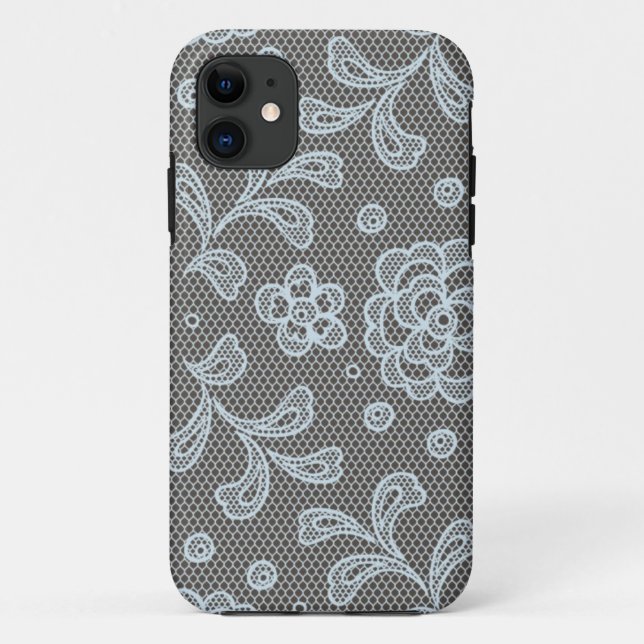 Coques Case-Mate iPhone Motif de dentelle, cru 6 de fleur (Dos)