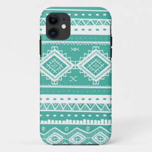 Coque Case-Mate Pour iPhone Motif de dentelle de Tribal Aztec (aquamarine)