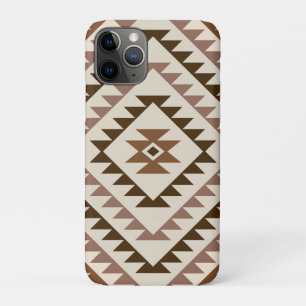 Case-Mate iPhone Case Motif de diamant aztèque marron et crème