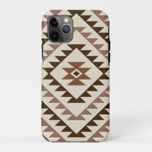Case-Mate iPhone Case Motif de diamant aztèque marron et crème
