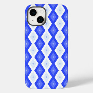 Coque Case-Mate iPhone Motif de diamant bleu royal