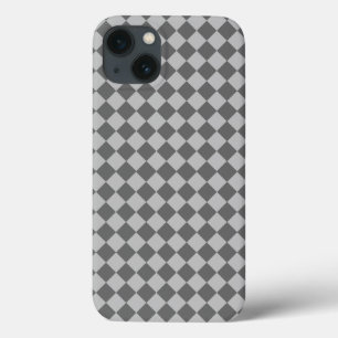 Case-Mate iPhone Case Motif de diamant combiné gris par Shirley Taylor