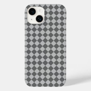 Coque Case-Mate iPhone Motif de diamant combiné gris par Shirley Taylor