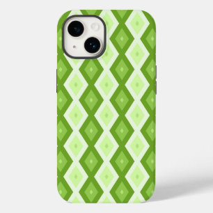 Coque Case-Mate iPhone Motif de diamant vert Chartreuse