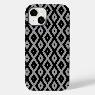 Coque Case-Mate iPhone Motif de diamants gris et noir