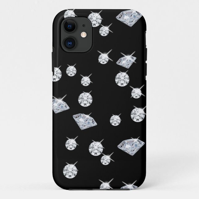 Coques Case-Mate iPhone Motif de diamants modernes (Dos)