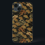 iPhone 13 Coque Motif de dragon de mer Oriental<br><div class="desc">Illustration vectorielle motif traditionnelle orientale sans couture © et ® Bigstock® - Tous droits réservés.</div>