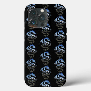Case-Mate iPhone Case Motif de dragon métallique argenté