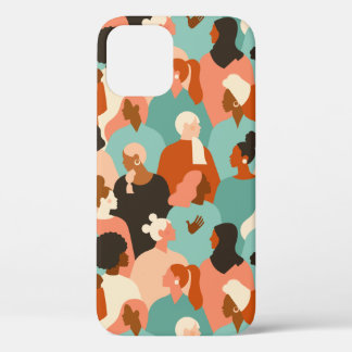 Case-Mate iPhone Case Motif de facettes rétroactives de la diversité hum