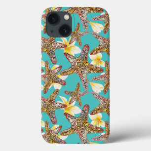 Etui iPhone 13 Motif de fantaisie d'étoiles de mer