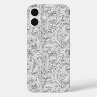 Coque Pour iPhone 16 Plus Motif de faux bois sculpté occidental en carrelage