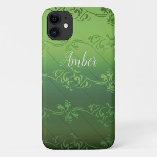 Case-Mate iPhone Case Motif de feuille à dégradé vert personnalisé