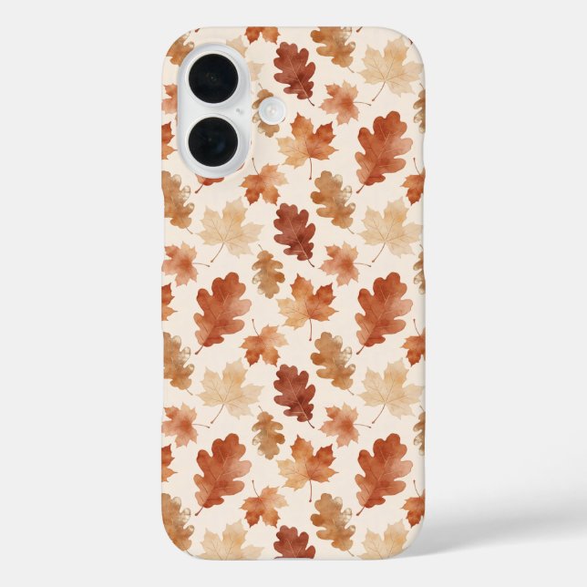 Coques Case-Mate iPhone Motif de feuille d'automne confortable (Verso)