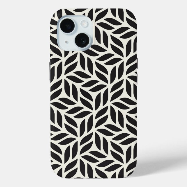 Coques Case-Mate iPhone Motif de feuille moderne et élégant (Verso)